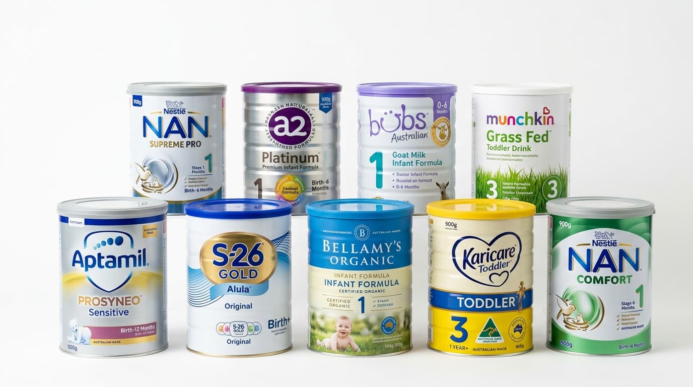 Popular baby formula brands available in Australian supermarkets compared by price and value