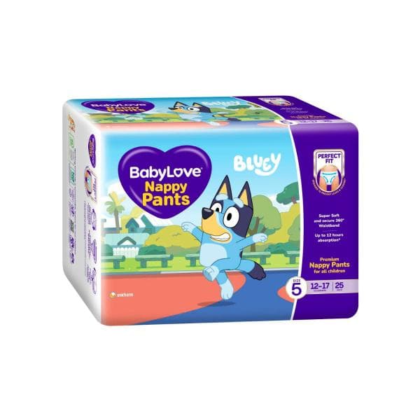 Babylove Nappy Pants Size 5 (12-17kg) | 25 pack