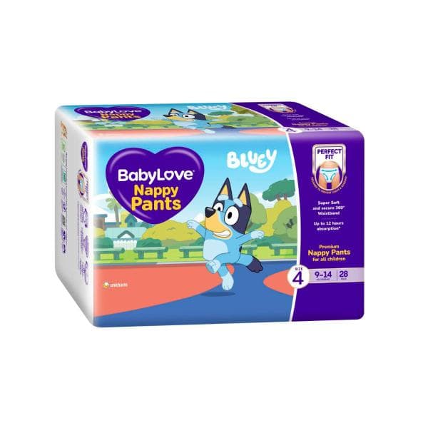 Babylove Nappy Pants Size 4 (9-14Kg) | 28 pack
