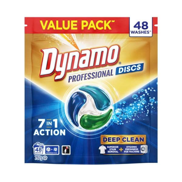 Dynamo Professional 7 IN 1 Laundry Discs | 48 Pack