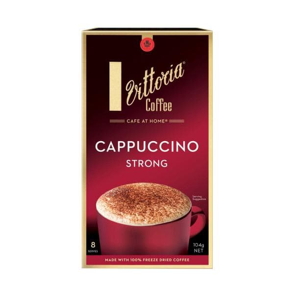 Vittoria Strong Cappuccino Coffee Sachets | 8 Pack