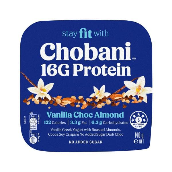 Chobani 16G Flip High Protein Greek Yogurt Vanilla Choc Almond | 140g