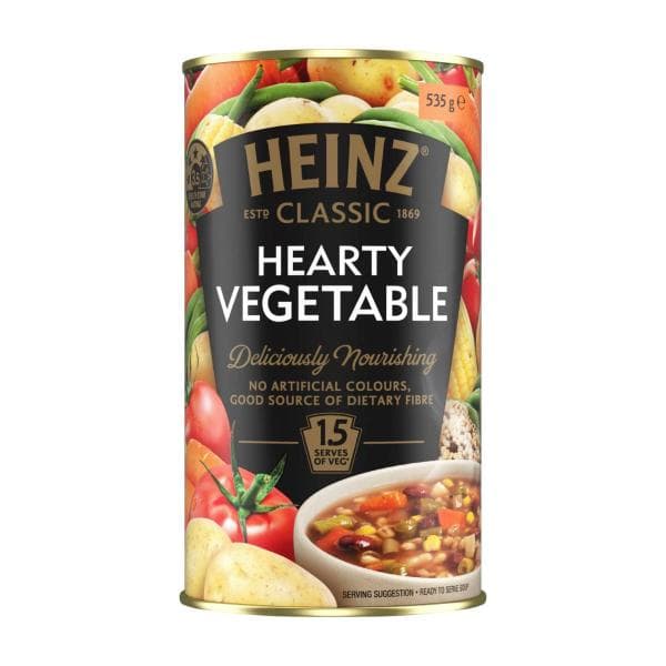 Heinz Classic Hearty Vegetable Soup Can | 535g