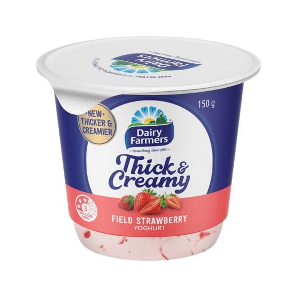 Dairy Farmers Thick & Creamy Strawberry Yoghurt | 150g