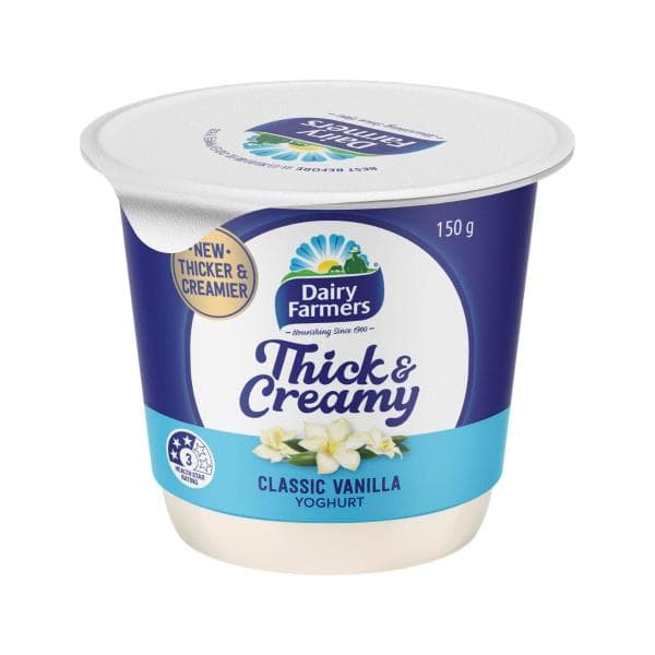 Dairy Farmers Thick & Creamy Classic Vanilla Yoghurt | 150g