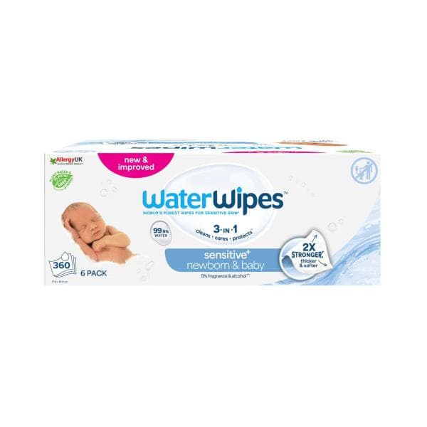 WaterWipes Baby & Newborn Sensitive Wipes | 360 Pack