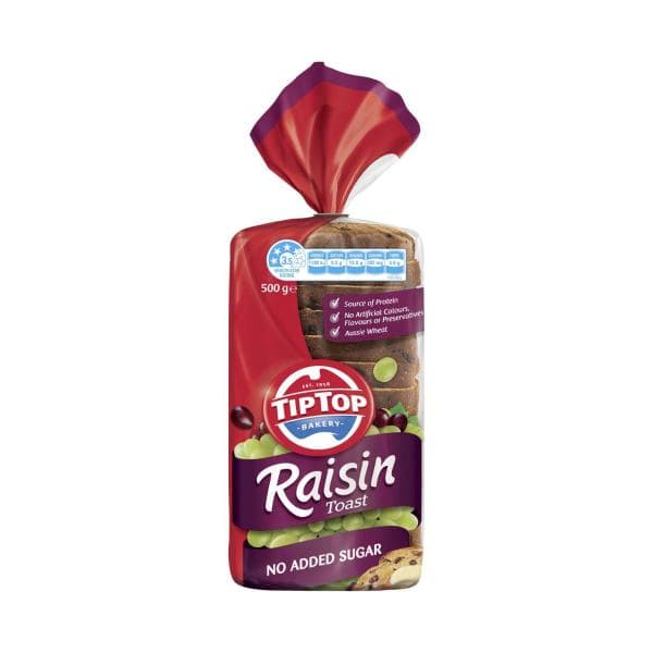 Tip Top Raisin Toast Bread | 500g