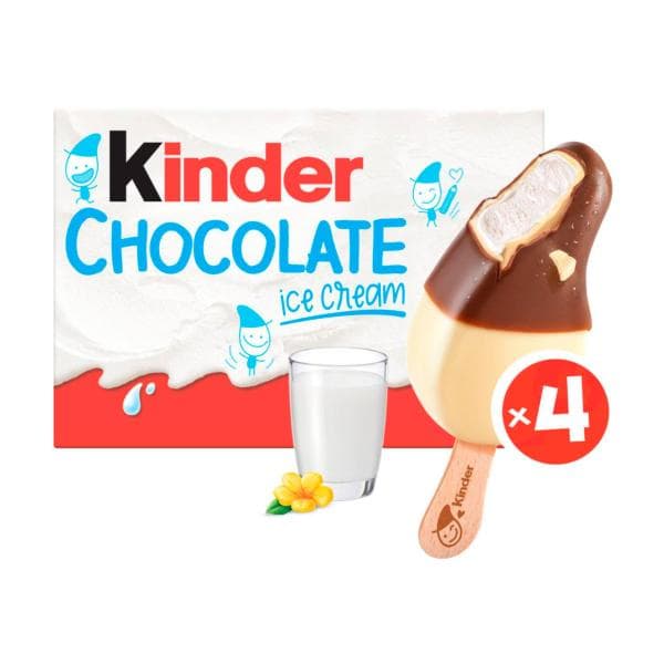 Kinder Chocolate Ice Cream Sticks 4pk | 160g