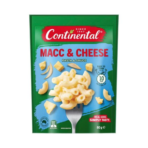 Continental Pasta & Sauce Macaroni Cheese | 80g