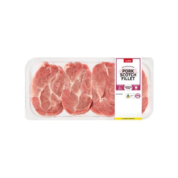 Coles Pork Scotch Steak | 600g