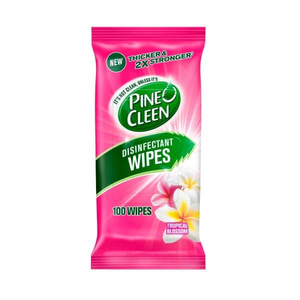 Pine O Cleen Disinfectant Cleaning Wipes Tropical Blossom | 100 Pack