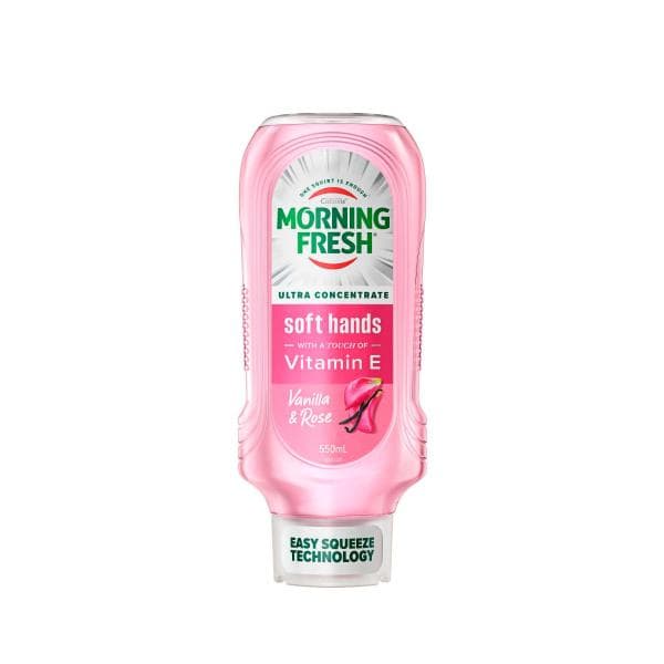 Morning Fresh Easy Squeeze Soft Hands Vanilla Rose Dishwashing Liquid | 550mL