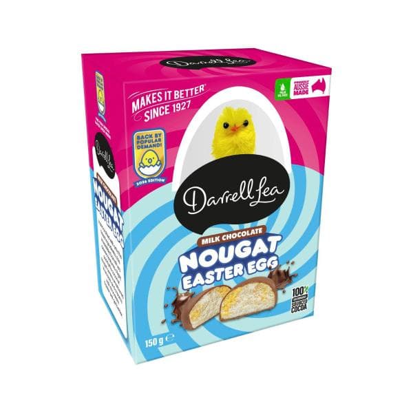 Darrell Lea Nougat Milk Chocolate Egg | 150g