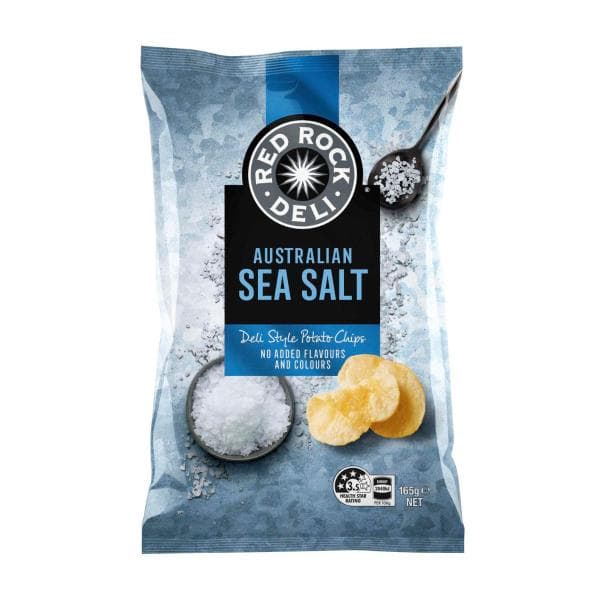 Red Rock Deli Potato Chips Sea Salt | 165g