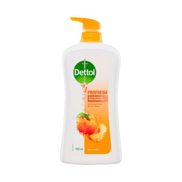 Dettol Profresh Shower Gel Body Wash Peach And Raspberry | 950mL
