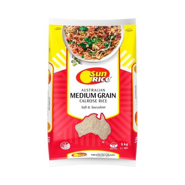 Sunrice Australian Medium Grain White Rice | 5kg