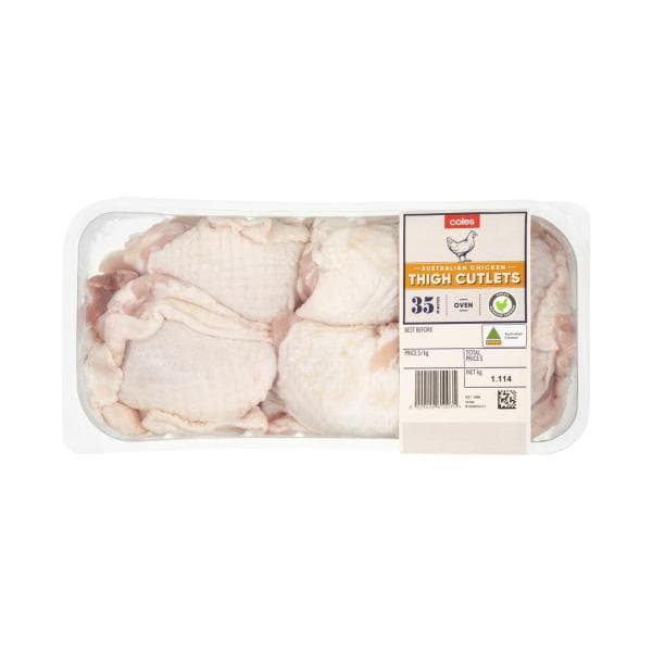 Coles RSPCA Approved Chicken Thigh Cutlets | approx. 1.1kg