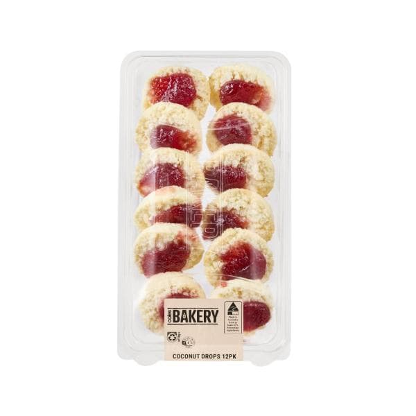 Coles Bakery Coconut Drops | 12 pack