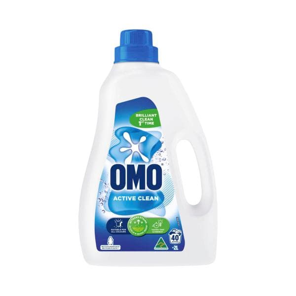 OMO Laundry Liquid Detergent Active Clean 40 Washes | 2L