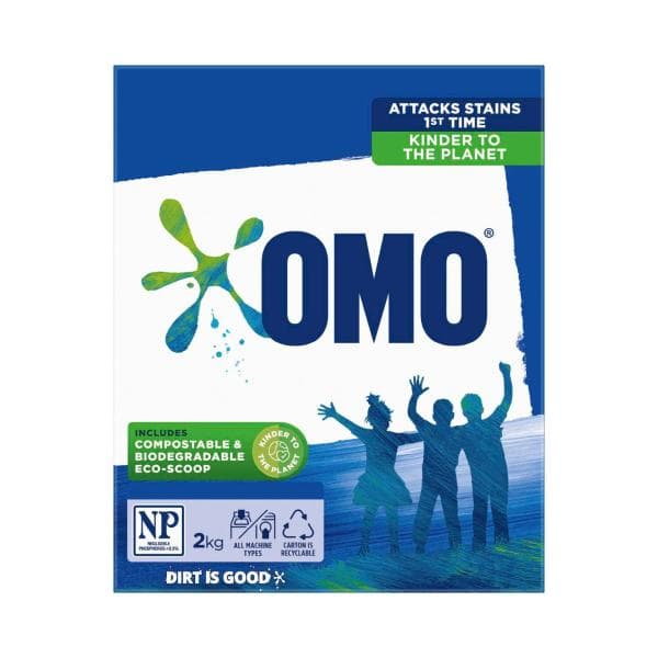 OMO Laundry Detergent Washing Powder Active Clean | 2Kg