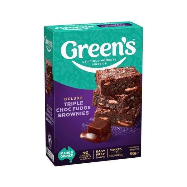 Green's Deluxe Triple Chocolate Brownie Mix | 500g