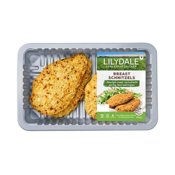 Lilydale Chicken Breast Schnitzels | 400g