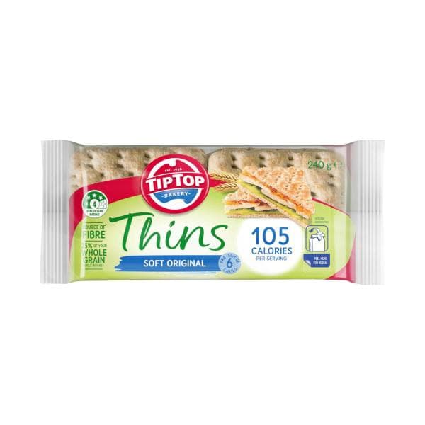 Tip Top Thins Original 6 Pack | 240g