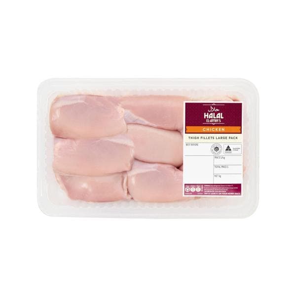 El- Amin's Halal Chicken Thigh Fillets Large Pack | approx. 1.1kg