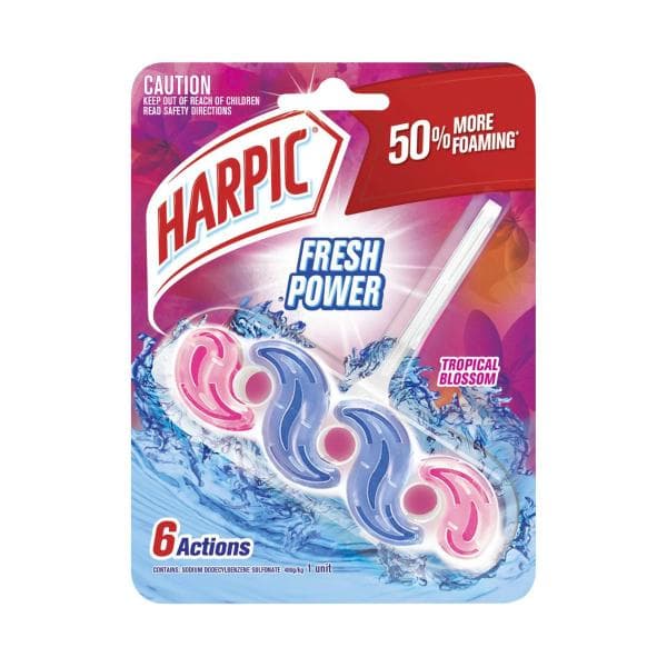 Harpic Fresh Power Rimblock Tropical Blossom Toilet Cleaner | 39g