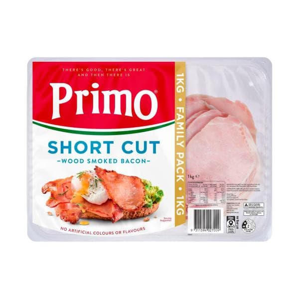 Primo Shortcut Rindless Bacon | 1kg