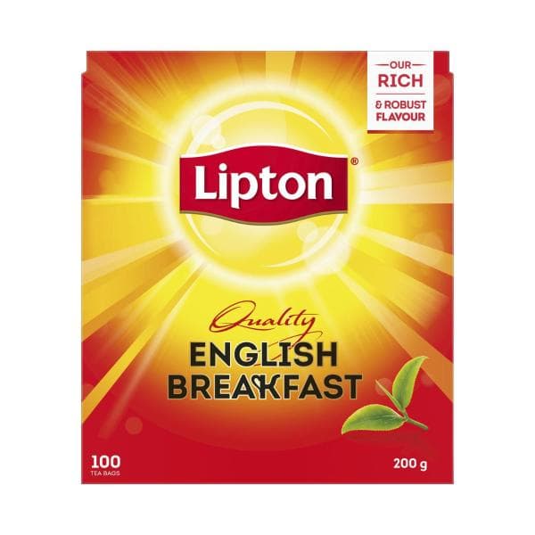 Lipton English Breakfast Black Tea Bags | 100 Pack