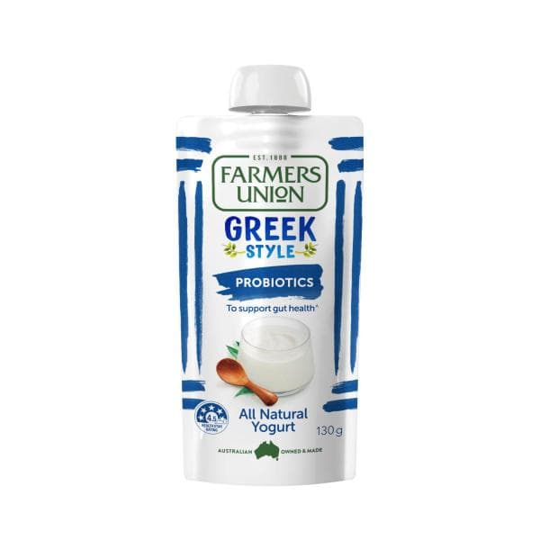 Farmers Union Greek Style Yoghurt Pouch Natural | 130g