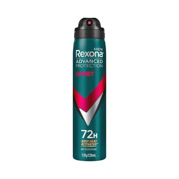 Rexona Men Deodorant 72hr Advanced Aerosol Sport | 220mL