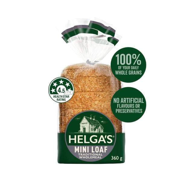 Helgas Mini Loaf Traditional Wholemeal | 360g