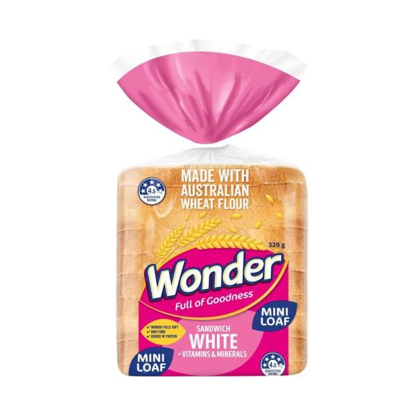 Wonder Mini Loaf White Sandwich Vitamin | 320g