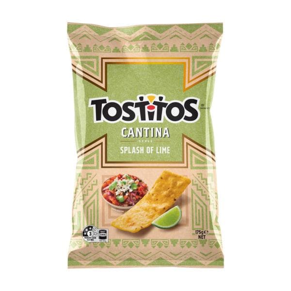 Tostitos Splash Of Lime Tortilla Chips | 175g