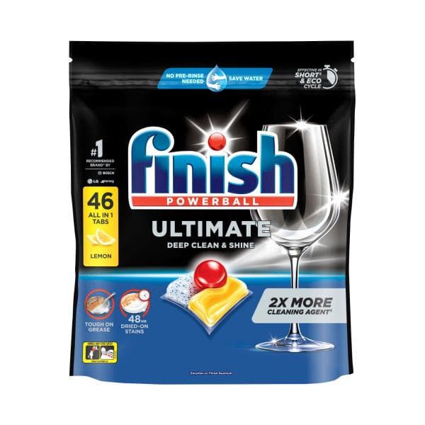 Finish Ultimate Dishwasher Tablets Lemon | 46 Pack