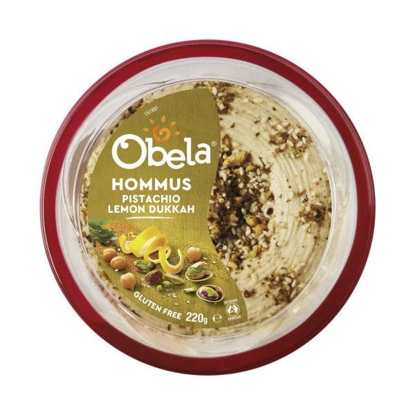 Obela Garnished Dip Hommus Pistachio Lemon Dukkah | 220g