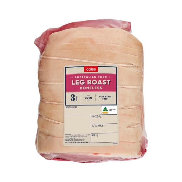 Coles Boneless Pork Leg Roast | approx. 2.5kg