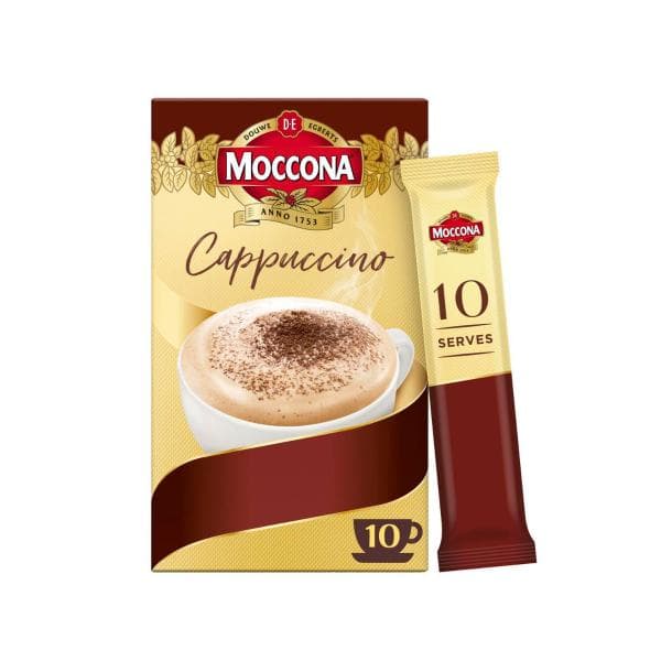 Moccona Cafe Classics Cappuccino Coffee Sachets | 10 pack