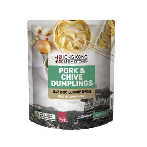 Hong Kong Dim Sim Kitchen Pork & Chive Dumplings | 300g