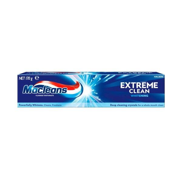 Macleans Extreme Clean Whitening Fluoride Toothpaste | 170g