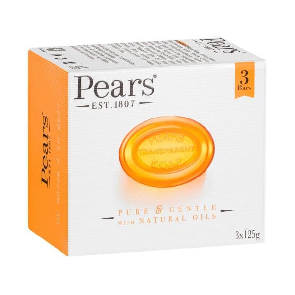 Pears Transparent Soap With Natural Oils 3x125g | 375g