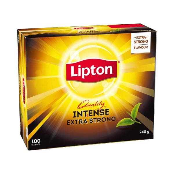 Lipton Intense Extra Strong Black Tea Bags | 100 Pack