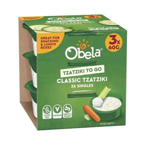 Obela Singles Tzatziki Classic 3x60g | 180g