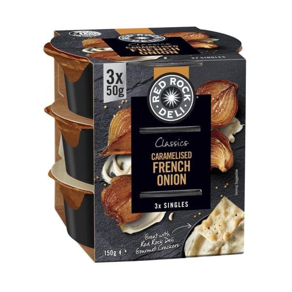 Red Rock Deli Dip Singles Caramelised French Onion 3x50g | 150g