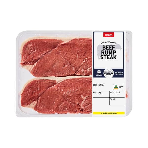Coles 11x 9 Beef Rump Steak | approx. 840g