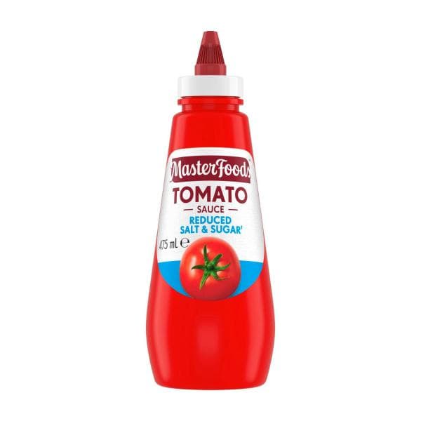 MasterFoods Squeezy Sauce Tomato Reduced Salt & Sugar | 475mL