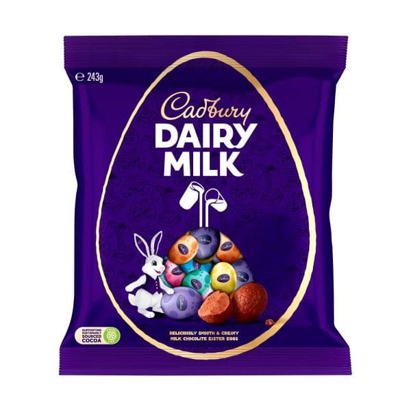 Cadbury Dairy Milk Easter Chocolate Eggs Bag | 243g