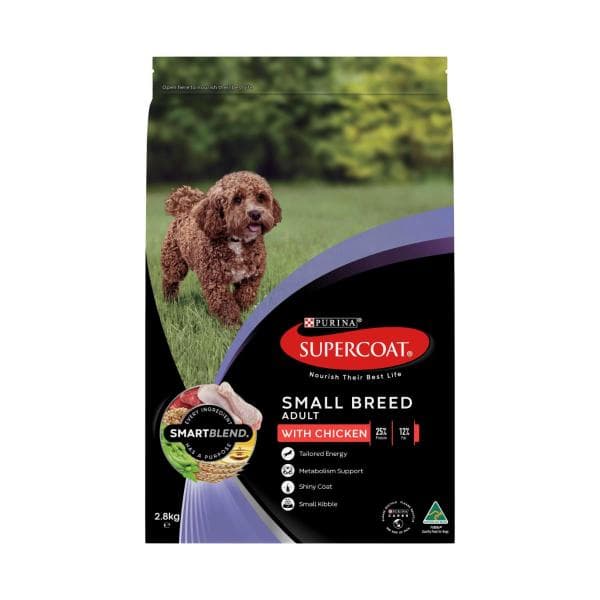 Supercoat Adult Small Breed With Chicken Dry Dog Food | 2.8kg